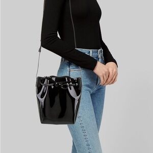 Mansur Gavriel bucket  Crossbody Bag patent leather